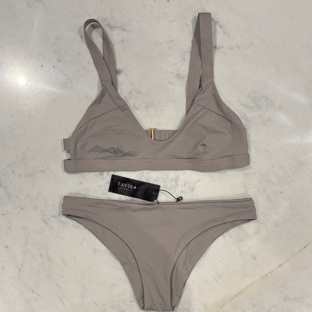 Tavik Women's Light Grey Bikini Set